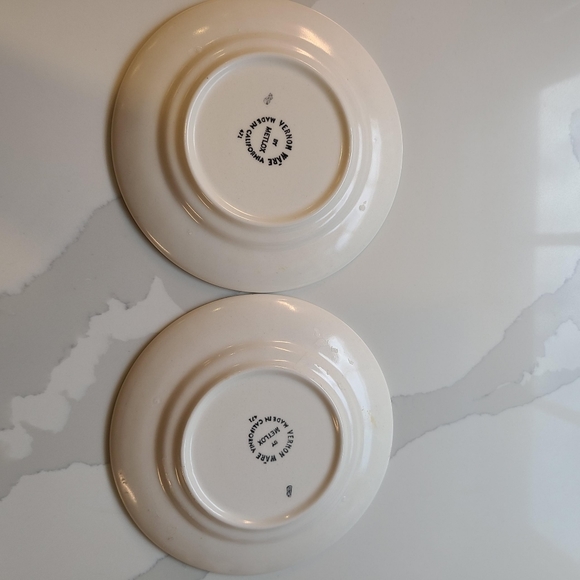 Vernon Ware by Metlox Antiqua, 2 plates - Picture 5 of 8